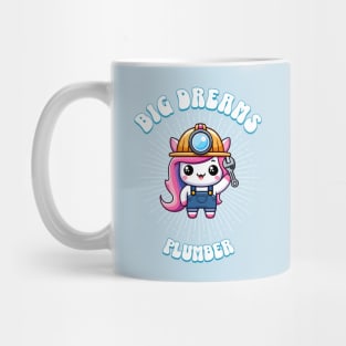 Big Dreams Plumber Unicorn Ocean Edition Mug